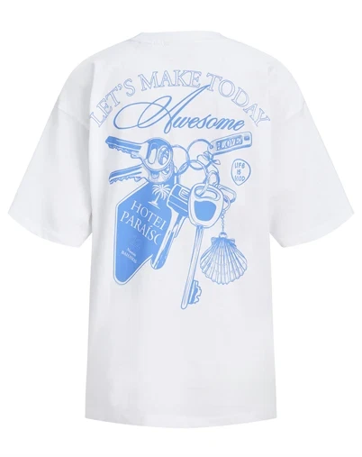 JJXX - JXMillow Loose T-shirt - Bright White/Lets Make